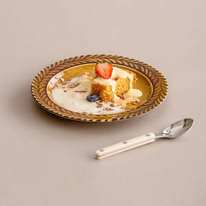 Sale: Japanese imported ceramic rosemary plate Japanese tableware 19.7*2cm,1 piece package