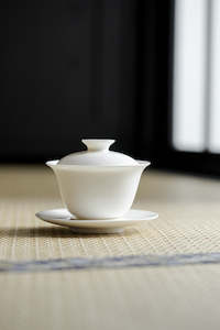 All Tea: Hand Made White Tea Bowl 130ml