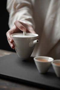 All Tea: Grass and wood gray, Three cups of tea set, kung fu tea set gift box