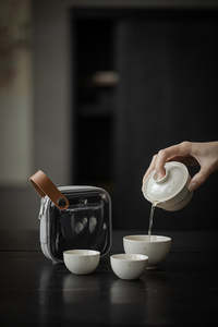 Handmade Daisy Travel Tea Set Portable Teaset