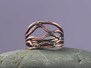 Copper Lace Ring - Handmade Copper Ring - Sue Woledge – Massage & Contact &hellip;
