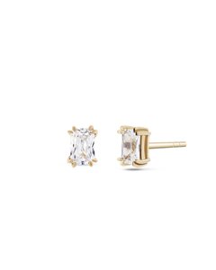 Jewellery: Monarc Jewellery Fine Empress Diamond Solitaire Stud, 9k Gold