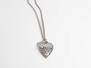Jewellery: Lisa Webb Woven Heart Necklace | STG Silver