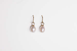 Lisa Webb Classic Pearl Drop Earrings Large | 9CT Gold