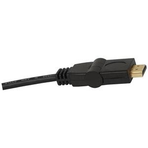 Wall Mount Tv Plugs Adapters And Cables: 1.5m HDMI Cable with pivoting / swiveling / rotating plugs