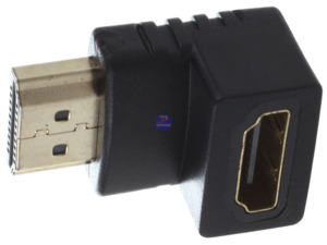 Wall Mount Tv Plugs Adapters And Cables: Right Angle 90 Degree 90° DOWN HDMI Male to Female Elbow Port Saver