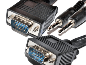 Clearance: 3 Meter VGA Cable HDB15 Male to Male for Monitor with 3.5mm Audio Cable 3M