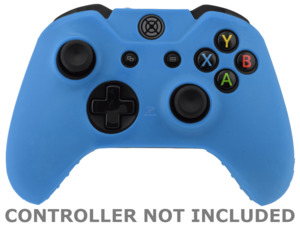 Clearance: Blue Anti-Slip Silicon Rubber XBox One Controller Protective Sleeve Grip Cover