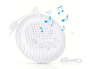 Portable White Noise Sleep Sound Machine – Relaxation & Baby Soother (White, NZ)