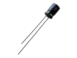 Capacitors: 10v 220uF 5×7 Radial Leaded Electrolytic Capacitor