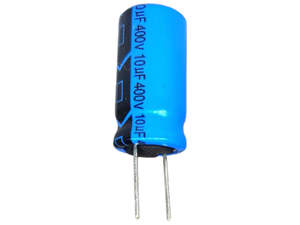 Capacitors: 10uF 400V 20% Aluminum Electrolytic Radial Capacitor