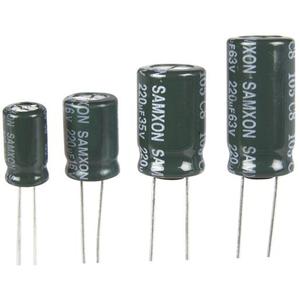 Capacitors: 220uF 25VDC Low ESR Electrolytic Capacitor