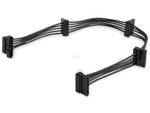 Sata Cables: 1 to 4x SATA Power Splitter Adapter Cable PYO4SATA