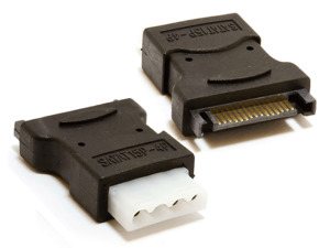 Sata Cables: SATA to standard 4 Pin Molex Female Socket Power plug adapter converter