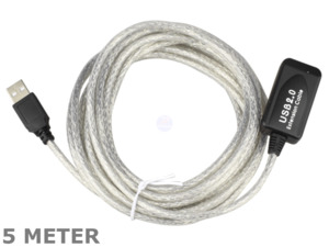 5m USB 2.0 Male to Female Active Extension Cable