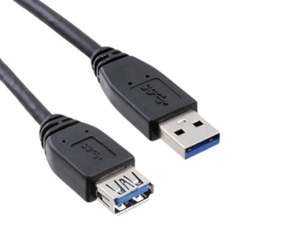 Usb Extension Cables: 1.8m Black USB 3.0 Type-A Male to Female Extension Cable