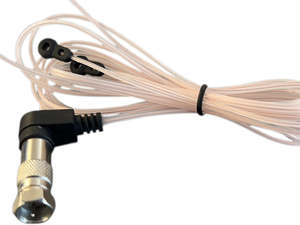 Antennas: FM Radio Dipole Antenna with 75 Ohm Female PAL Socket Connector and Male F-Type Adaptor