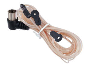 FM Radio Dipole Antenna with Female 75 Ohm PAL Connector