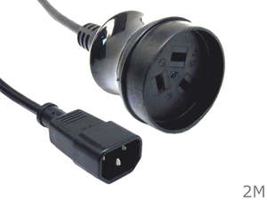 Best Selling: 2 Meter 3 Pin Male C14 to Female NZ Socket Power Cable
