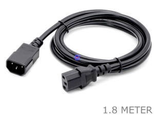 Best Selling: 1.8 Meter 3 Pin IEC Male to Female Computer Power Extension Cable Cord Lead 1.8M