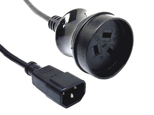 Best Selling: IEC C14 Male to 3 Pin NZ Mains Power Socket Adapter Cable 500mm