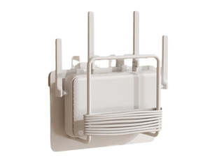 Starlink Accessories: Wall Mounted WiFi Router Storage Rack No-Drill Metal Modem Shelf with Cable Management 2 Pack