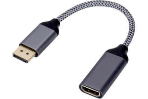 4K 60Hz DisplayPort to HDMI Adapter – DP Male to HDMI Female