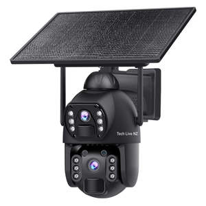 Solar Powered Cameras: 4G Dual Lens HD AOV Solar Security Camera
