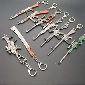 PLAYERUNKNOWNS BATTLEGROUNDS PUBG Gun Model Cosplay KeyChain Accessories