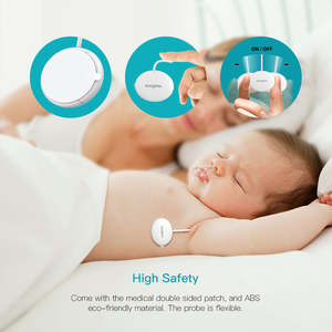 Baby: Wearable Smart Baby Thermometer Wireless 4.0 Monitoring without Disturbing Baby