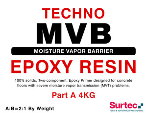 Waterproofing: TECHNO Moisture Vapor Barrier (MVB) 6kg Kit (A+B)