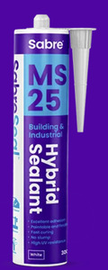 Grout Silicone: SABRESeal - MS25 300ml Cartridge (Building & Industrial Hybrid Sealant)