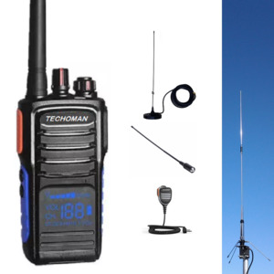 TECHOMAN TM820P UHF PRS Radio for Mobile and Home Package - 15 Metre Cable