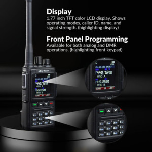ANYTONE AT-D168UV DMR Dual Band Handheld 136-174MHZ 400-480MHZ with 1800 & 2600m&hellip;