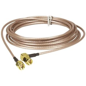 Pre Made Cables And Connectors: TECHOMAN Antenna / Aerial Patch Cable with SMA Male to SMA Male RA - 1 Metre Cable