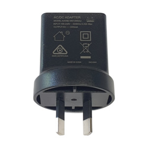 TECHOMAN USB Wall Charger 5V 1200mA Black - SAA C-Tick Safety Approved