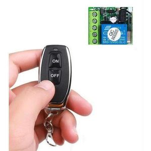 Remote Controls: TECHOMAN 12V 1 Channel 433Mhz Wireless Remote Control Switch with 1 Transmitter