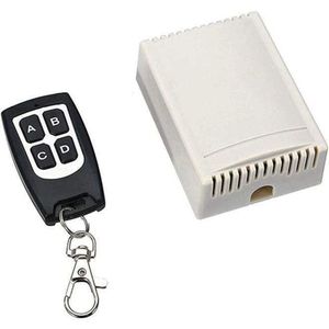 TECHOMAN 12V 4 Channel 433Mhz Wireless Remote Control Switch with 1 Transmitter