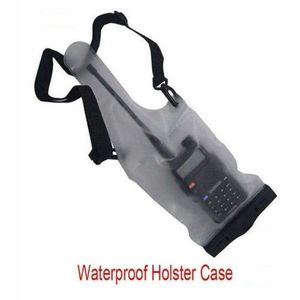 TECHOMAN Waterproof Bag Cover for Handhelds / Walkie Talkies - Light Grey Colour