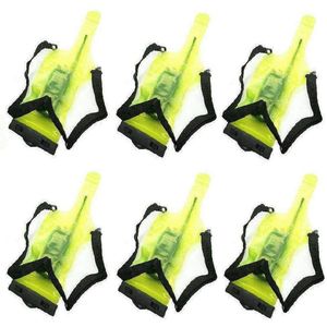 TECHOMAN 6x Waterproof Bag Cover for Handhelds / Walkie Talkies - Fluro Colour