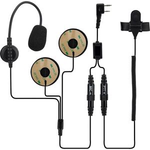 TECHOMAN Finger PTT Motorcycle Helmet Headset for the Baofeng BF-5C