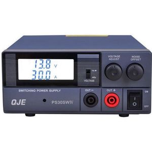 QJE PS30SWIV 13.8 Volt 30 Amp High Current DC Desktop Power Supply Front Banana Sockets