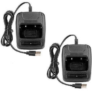 Battery Charging: 2x Baofeng USB Chargers for BF-888s and BF-5C Two Way Radios