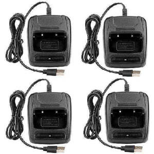 4x Baofeng USB Chargers For BF-777, BF-666, BF-888s, BF-5C Two Way Radios