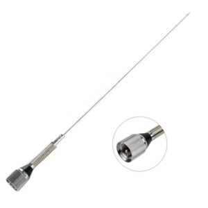 Amateur Single Band: TECHOMAN M150 Stainless 144-174 MHz VHF 2.15dBi Gain Tuneable Mobile Antenna / Aerial PL259