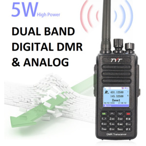 TYT MD-390 DMR Ham Walkie Talkie Dual VHF & UHF with Program Cable and GPS
