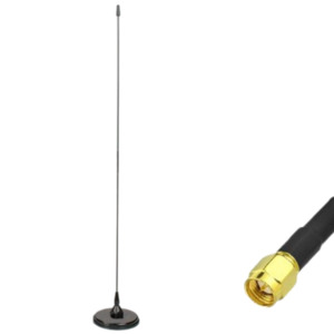 Amateur Mobile Radios 1: NAGOYA Mobile Antenna UT-308UV Black SMA Plug Dual Band (VHF/UHF)