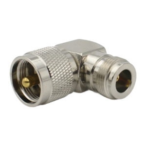 N Type Socket To PL259 Plug Right Angle Socket Joiner / Connector / Adaptor