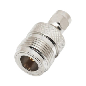Rf Connector Adaptors: TECHOMAN Premium N Type Female Socket to SMA Male Plug Joiner / Connector / Adaptor