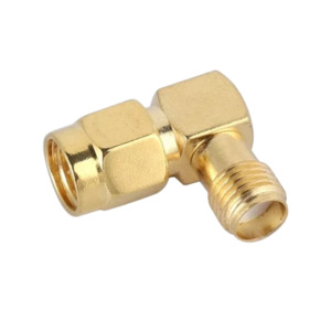Rf Connector Adaptors: SMA Socket To SMA Plug Right Angle Socket Joiner / Connector / Adaptor